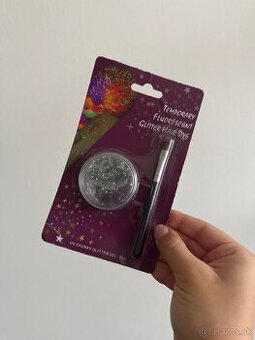 Dočasný trblietavý gél na vlasy (fluorescenčný)