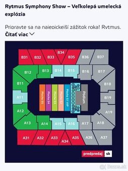 Lístky na Rytmus Symphony Show v Košiciach