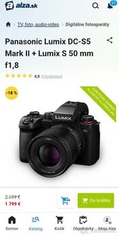 Kúpim Panasonic Lumix S5 II
