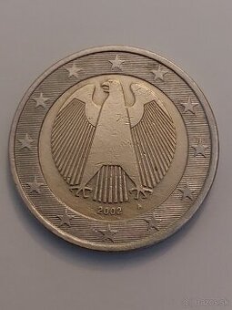 Predam vzacnu 2 eur. mincu,Nemecko,čislovanie A,r.2002
