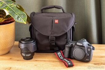Canon 7D Mark II + 15-85mm + nepremokavá brašňa