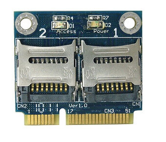mSATA adapter na 2x MicroSD karty