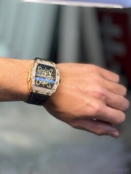 Richard Mille Zlaté Hodinky s Diamantmi