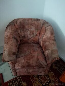 Rozkladací gauč a 2 kreslá