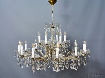Veľký krištáľový luster Márie Terézie 18 žiaroviek - 1