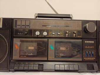 Siemens Club 877, radiomagnetofon retro kazeťák