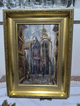 Olejomaľba - katedrála sv. Alžbety