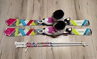 Detské lyže 110 cm + lyžiarky 230-250 mm