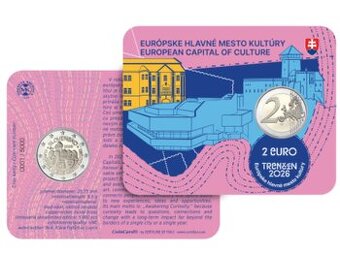 PREDPREDAJ 2 euro zberateľská karta Trenčín 2026
