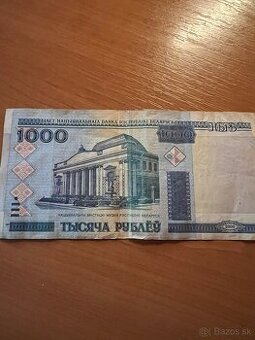 1000 bieloruskych rublov