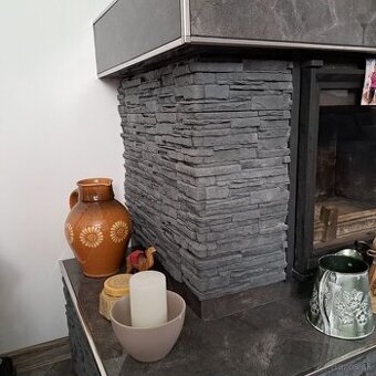 Obkladový kameň - bridlica (antracit)