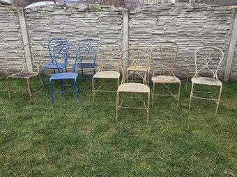 Štýlové kovové záhradné stoličky