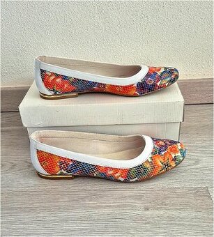 Kožené baleríny v.40