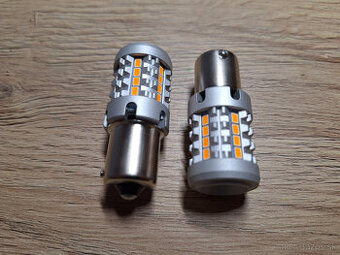 LED smerovky oranžové BA15S BAU15S W16W CANBUS