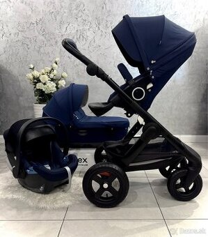 TROJKOMBINÁCIA STOKKE TRAILZ BLACK DEEP BLUE