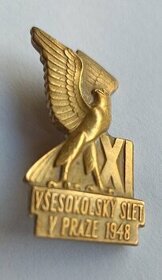 Odznak " Všesokolský slet 1948 "