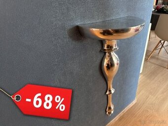 Strieborná nástenná baroková konzola