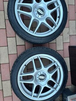 Hlinikove disky BBS 4x100 r17 + pneu
