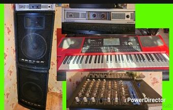 Komplet Aparatúra Klaves Korg pa 700RED+2X Repro Raptor