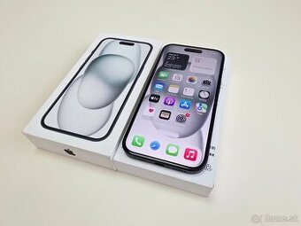APPLE IPHONE 15 128GB BLACK,ZDRAVIE BATERKY 92%