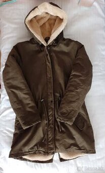 Teplučká zimná predĺžená bunda v.XL