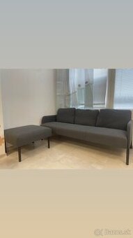3 miestna pohovka IKEA GLOSTAD + Taburetka