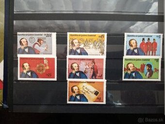 Poštové známky č.586 - Rovníková Guinea - osobnosti