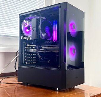 HERNÝ PC- RTX 4060ti/ Ryzen 5600x/ 32gb ram/ 1tb nvme Ssd