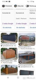 Kupim plechovu garaz