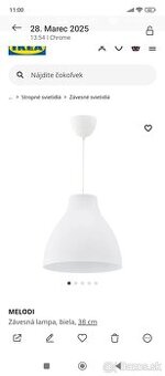 Zavesna lampa/luster Ikea.