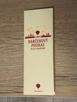 Darčekový poukaz na let balónom