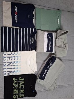 Balík oblečenia značka Jack&Jones + Tom tailor veľkosť 128