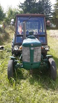 Zetor 50 na číslach s vlečkou