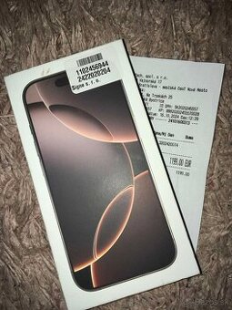 apple iphone 16 Pro desert titanium 128gb komplet+zaruka