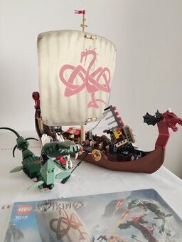 LEGO 7018 Viking Ship challenges the Midgard Serpent