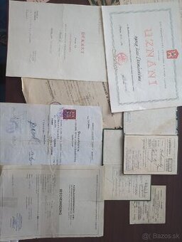 Dekrety a doklady Slovenský Štát plus ČSR