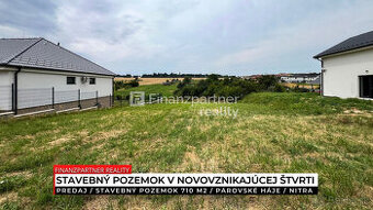 Stavebný pozemok 710 m², Párovské Háje, Nitra