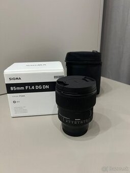 Sigma 85mm F 1.4 DG DN pre Sony