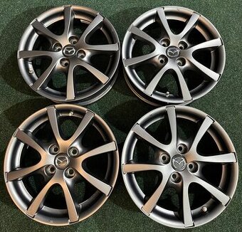 4x100 R15 Mazda 2 originál alu disky - TOP STAV