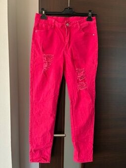 Rúžové rifle veľkosť L nové