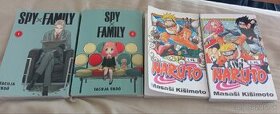 Predám 1. a 2. časť Naruto a Spy x family