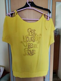 Predám dámske letné tričko žlté elegantné