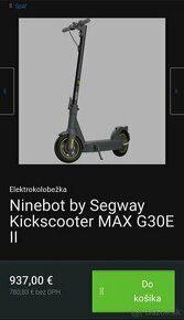 Ninebot Kickscooter MAX G30E II by Segway