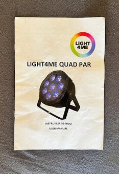 Light4Me Quad 8x10W MKII RGBW LED PAR, Svetlo- 4ks