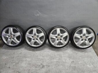 Predám alu disky Porsche 5x130 r18 + letné pneu