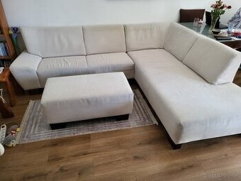 Predám Rohovú sedačku + taburet