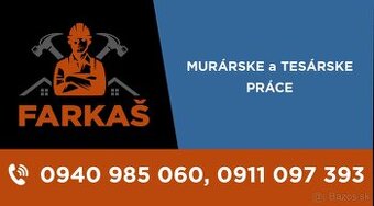 Murárske a tesárske práce