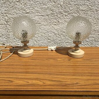 Retro nocna lampa stolova NDR Germany Vintage 2ks