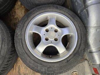 Hliníkové disky 4x98 + letné pneu 185/60r14 - 1