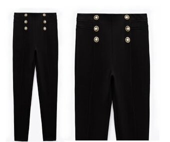 Nohavice ZARA so zlatými gombíkmi v.L